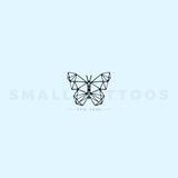 Low Poly Butterfly Temporary Tattoo (Set of 3)