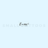 E = Mc2 Temporary Tattoo (Set of 3)