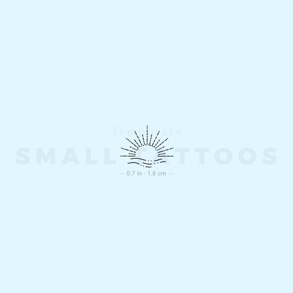 Boho Sunset Temporary Tattoo (Set of 3)