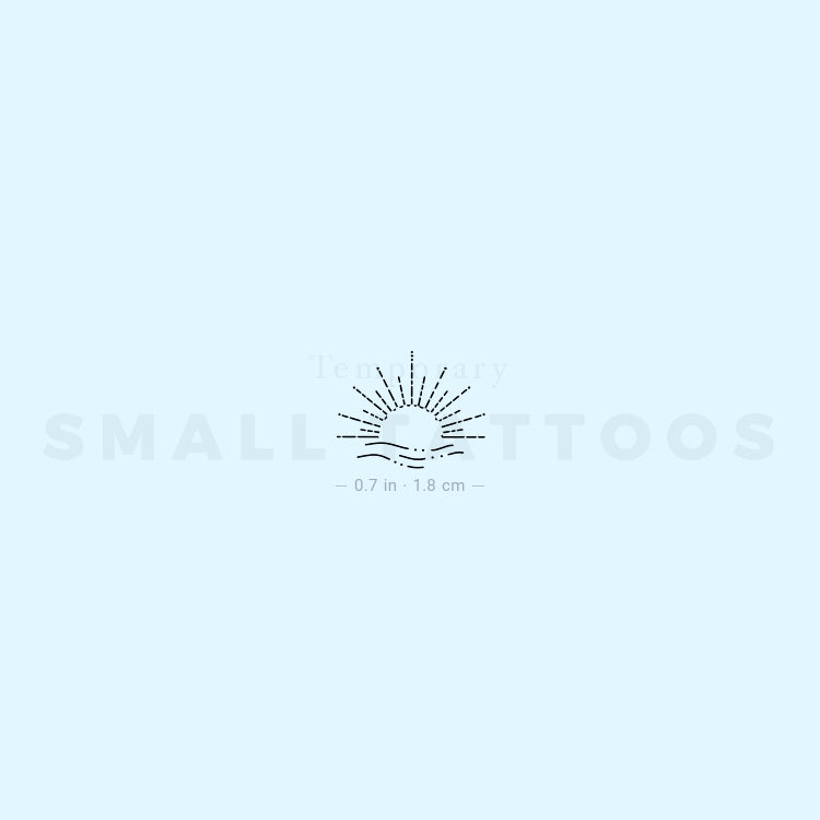 Boho Sunset Temporary Tattoo (Set of 3)