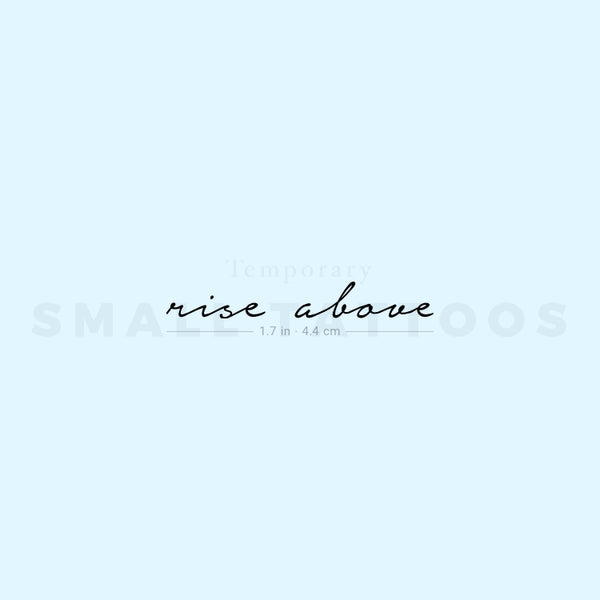 Rise Above Temporary Tattoo (Set of 3)