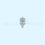 Small Kabbalah Tree Of Life Temporary Tattoo (Set of 3)