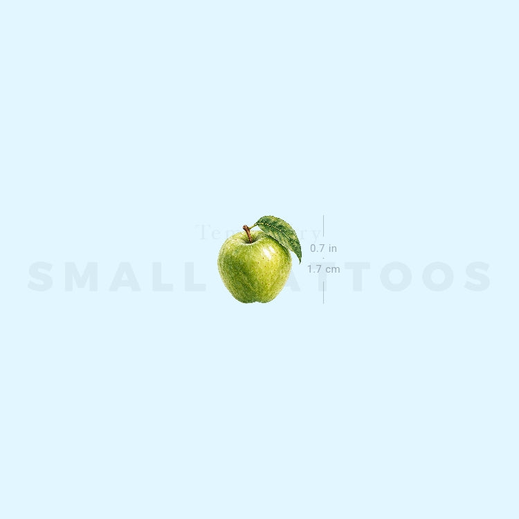 Granny Smith Apple Temporary Tattoo (Set of 3)