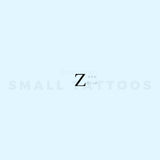 Uppercase Zeta Temporary Tattoo (Set of 3)