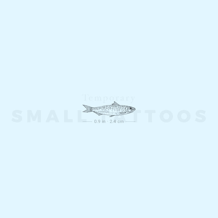 Sardine Temporary Tattoo (Set of 3)