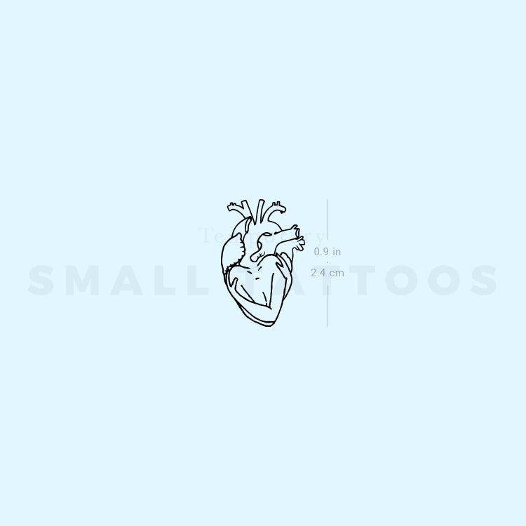 Self-Love Heart Temporary Tattoo (Set of 3)