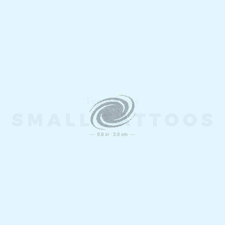 Galaxy Spiral Temporary Tattoo (Set of 3)