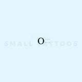 Uppercase Omicron Temporary Tattoo (Set of 3)