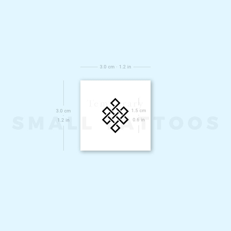 Eternal Knot Temporary Tattoo (Set of 3)