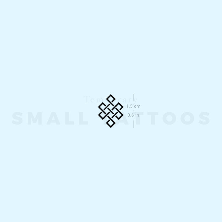 Tatuaje temporal de nudo eterno (juego de 3)