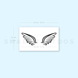 Wing Couple Temporary Tattoo (Set of 3)