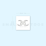 Two Moons Temporary Tattoo (Set of 3)