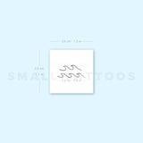 Double Wave Temporary Tattoo (Set of 3)