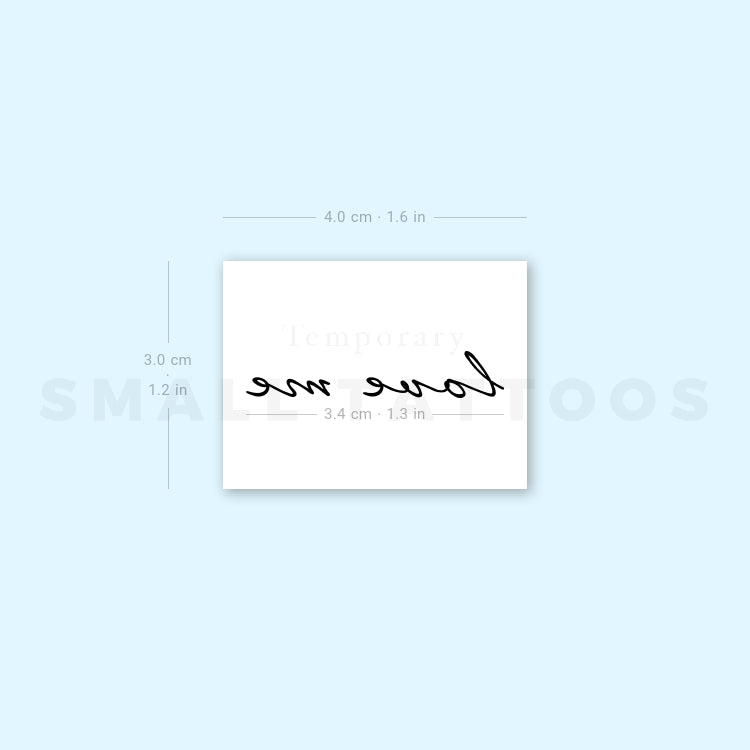 Love Me Temporary Tattoo (Set of 3)