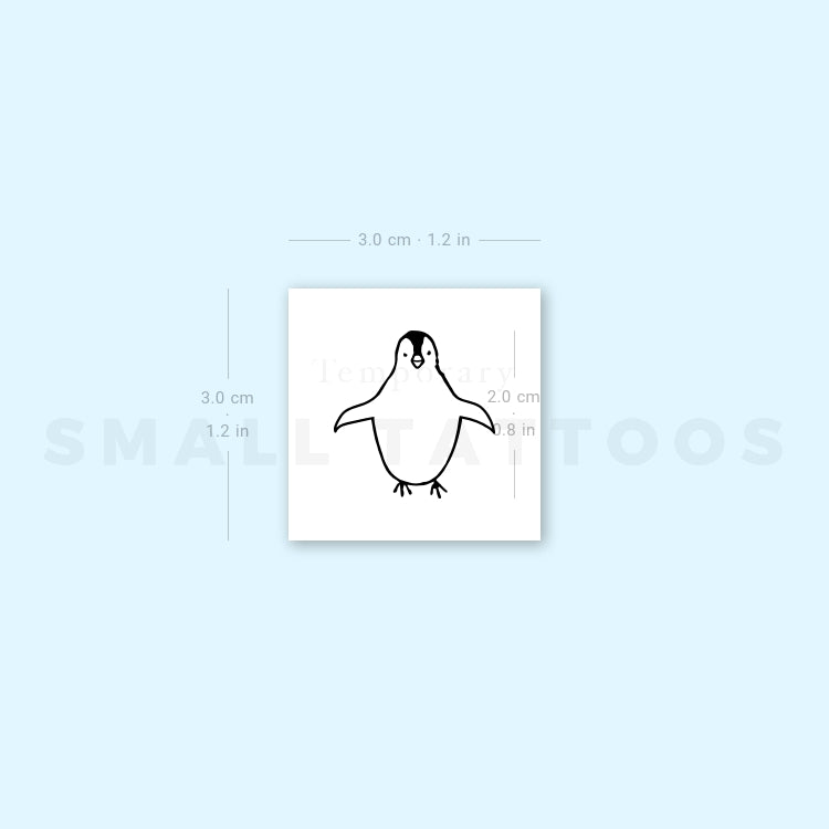 Penguin Temporary Tattoo (Set of 3)
