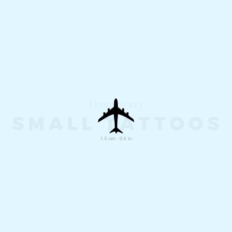 Airplane Temporary Tattoo (Set of 3)