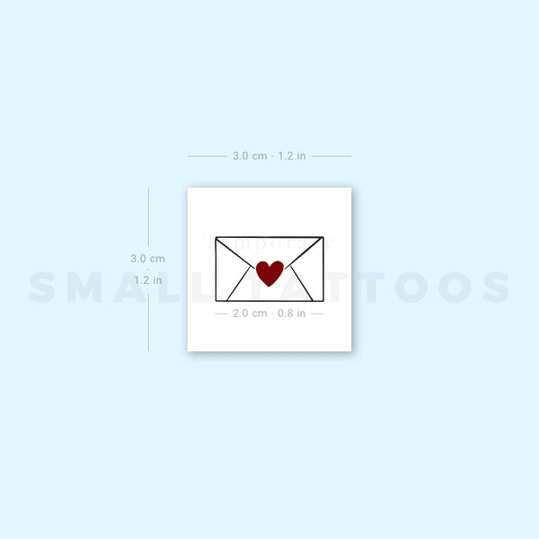 Love Letter Temporary Tattoo (Set of 3)