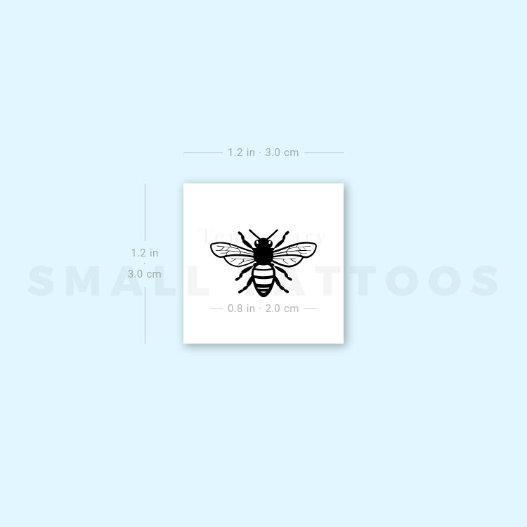 Tatuaje temporal de abeja (juego de 3)
