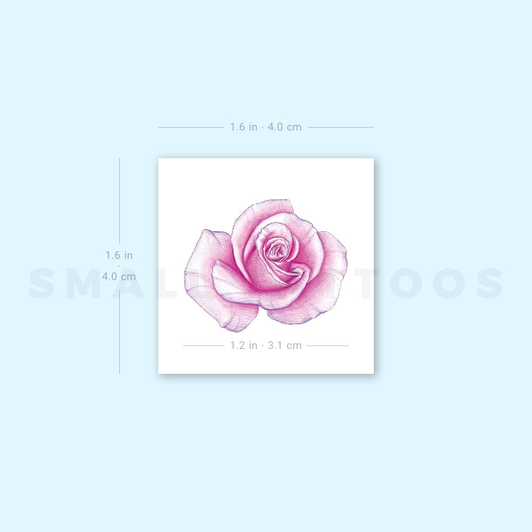 Three Rose Heads Temporary Tattoo Set by Mini Lau (Set of 3+3+3)