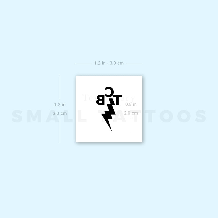 TCB Band Logo Temporary Tattoo (Set of 3)