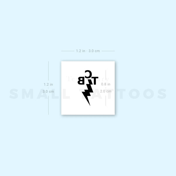 TCB Band Logo Temporary Tattoo (Set of 3)