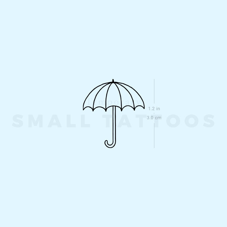Umbrella Temporary Tattoo (Set of 3)