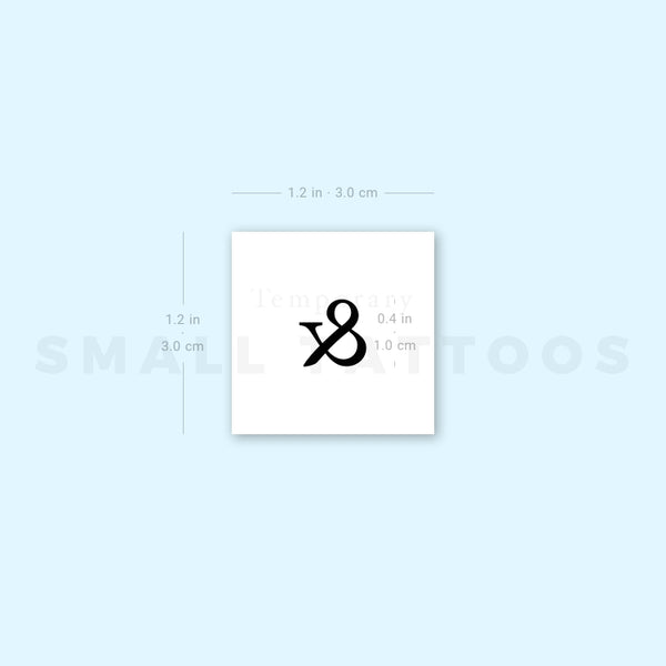 Ampersand Temporary Tattoo (Set of 3)