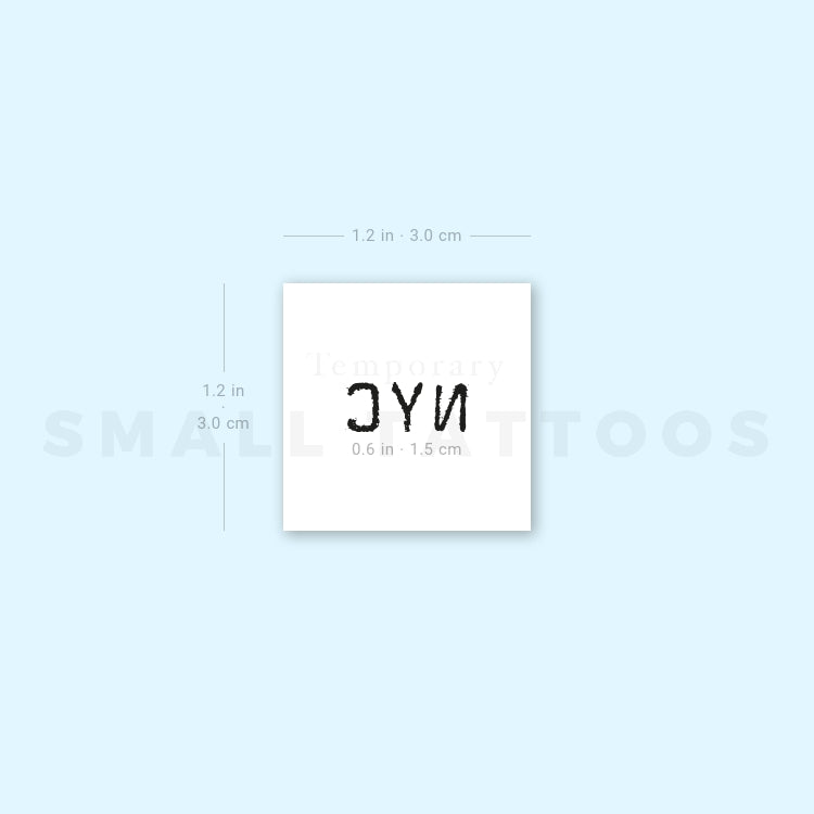 NYC Temporary Tattoo (Set of 3)
