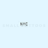 NYC Temporary Tattoo (Set of 3)