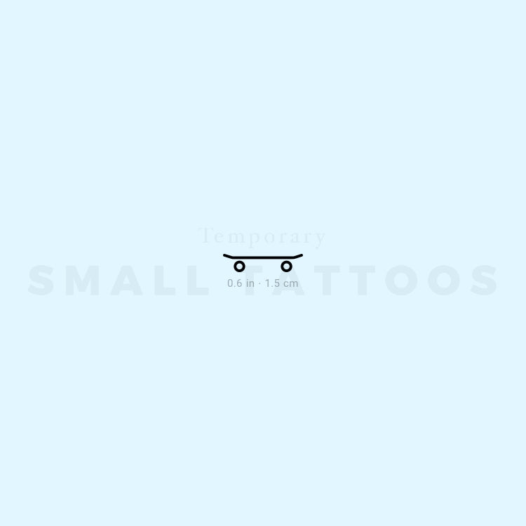 Skateboard Temporary Tattoo (Set of 3)