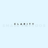 'Clarity' Temporary Tattoo (Set of 3)