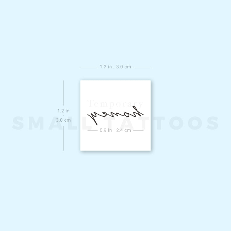 'Honey' Temporary Tattoo (Set of 3)