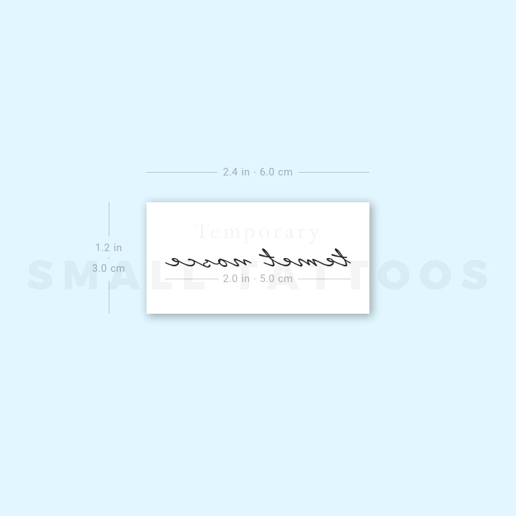 Temet Nosce Temporary Tattoo (Set of 3) Small Tattoos