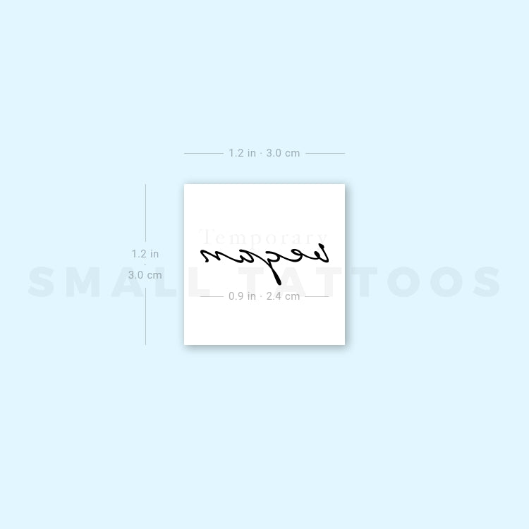 'Vegan' Temporary Tattoo (Set of 3)