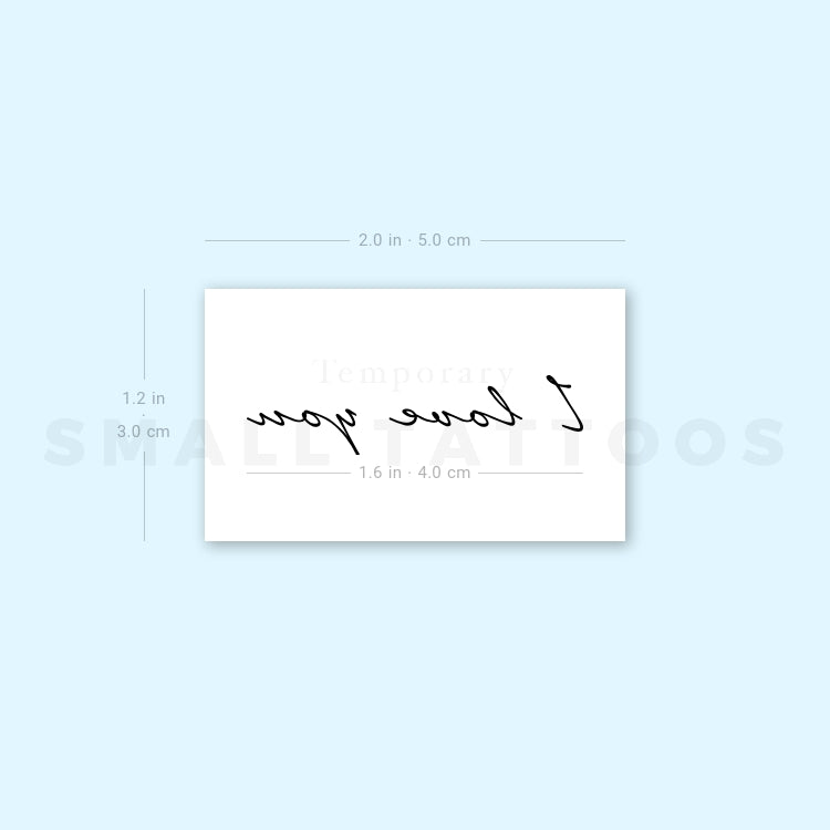I Love You Temporary Tattoo (Set of 3)