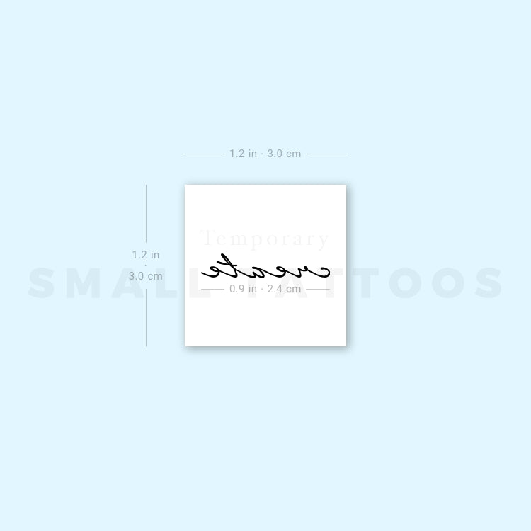 'Create' Temporary Tattoo (Set of 3)