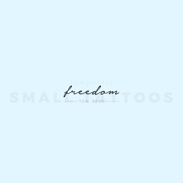 'Freedom' Temporary Tattoo (Set of 3)