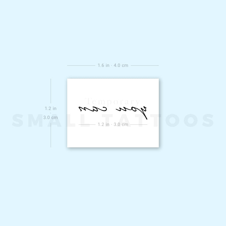 You Can Temporary Tattoo (Set of 3)