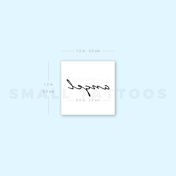 Tatuaje temporal de ángel (juego de 3)