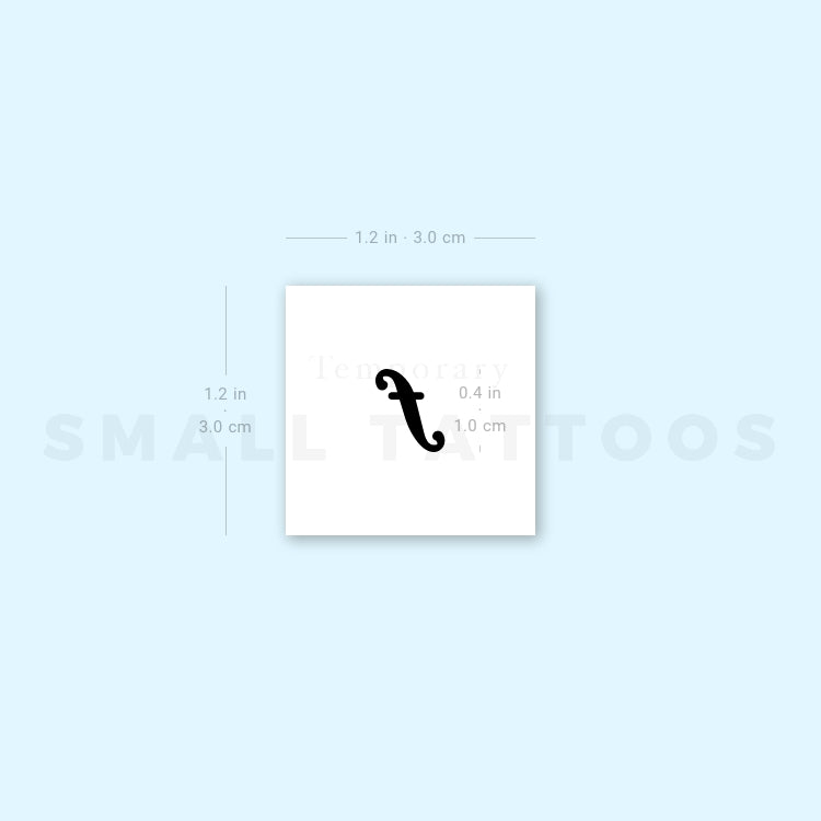 Forte Musical Symbol Temporary Tattoo (Set of 3)