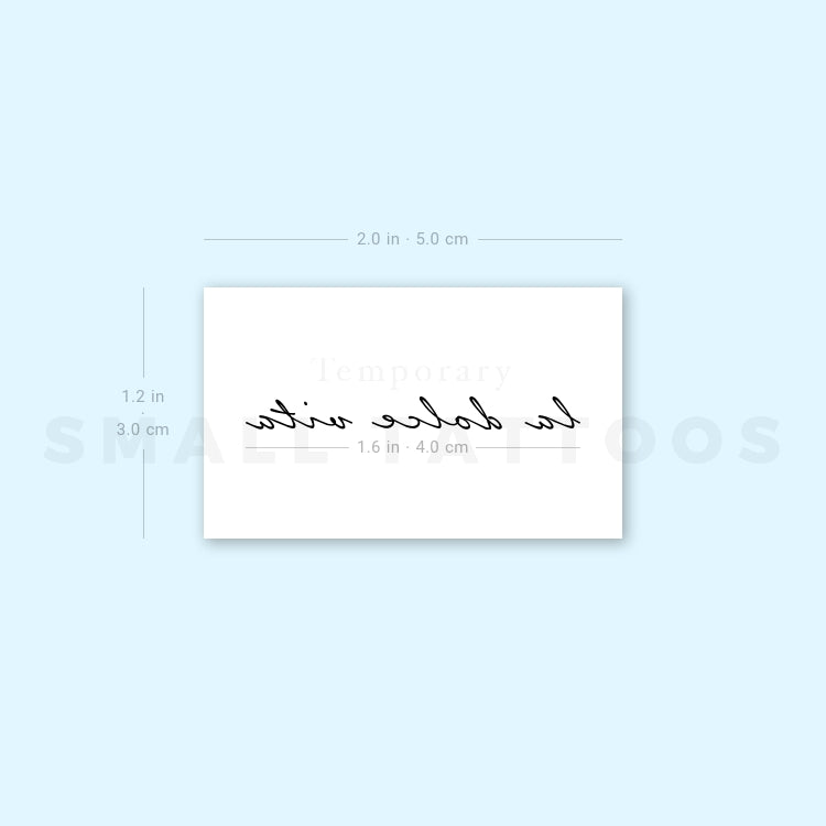 La Dolce Vita Temporary Tattoo (Set of 3)