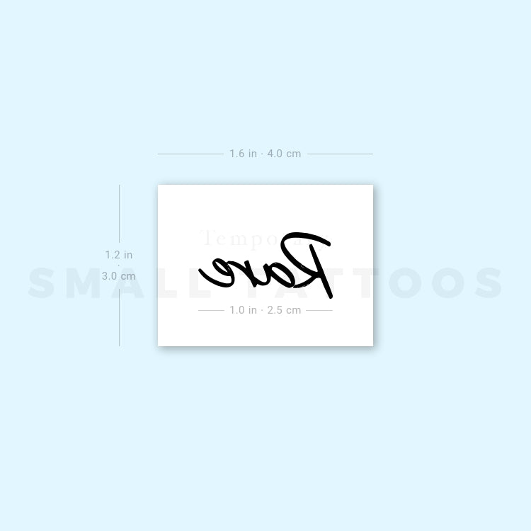 Rare Temporary Tattoo (Set of 3)