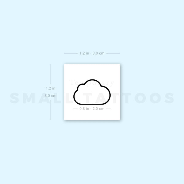 Cloud Temporary Tattoo (Set of 3)