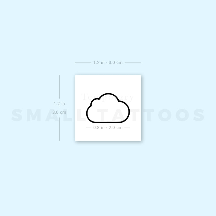 Cloud Temporary Tattoo (Set of 3)