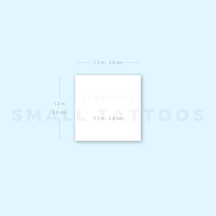 Tiny White Butterfly Temporary Tattoo (Set of 3)