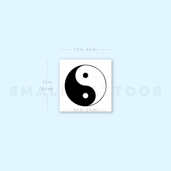 Yin Yang Temporary Tattoo (Set of 3)