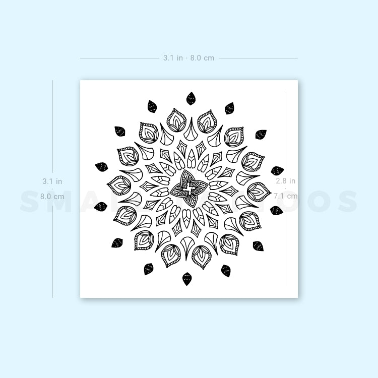Mandala Temporary Tattoo (Set of 3)
