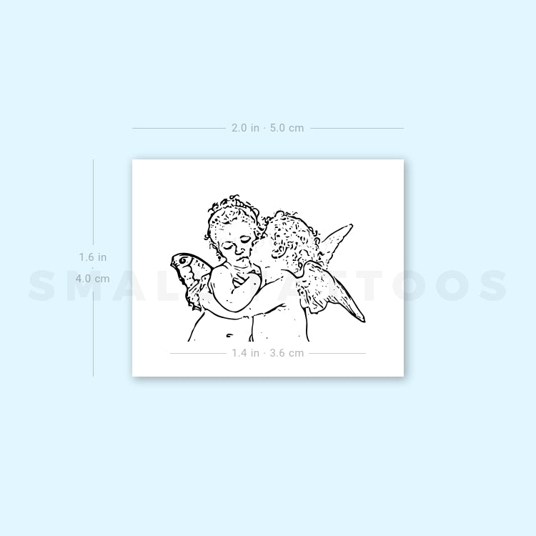 Fine Line First Kiss Temporary Tattoo (Set of 3)