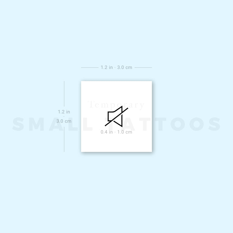 Sound Off Icon Temporary Tattoo (Set of 3)