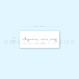 Handwritten Font You Are Enough Temporary Tattoo (Set of 3)